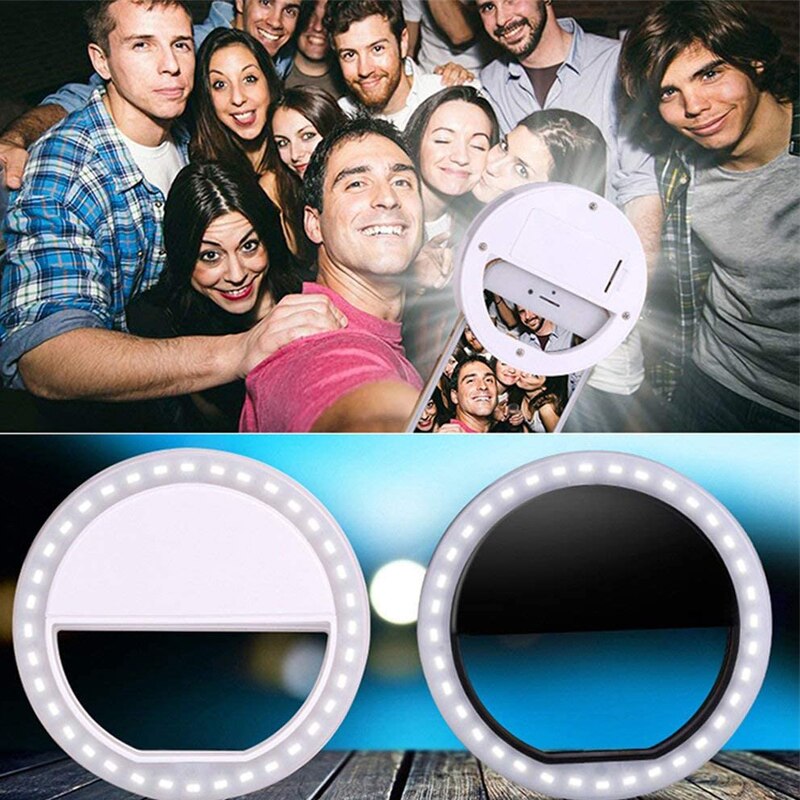 Roreta New LED Ring Flash Selfie Light telefono portatile LED lampada Selfie anello luminoso Clip per Smart Phone live