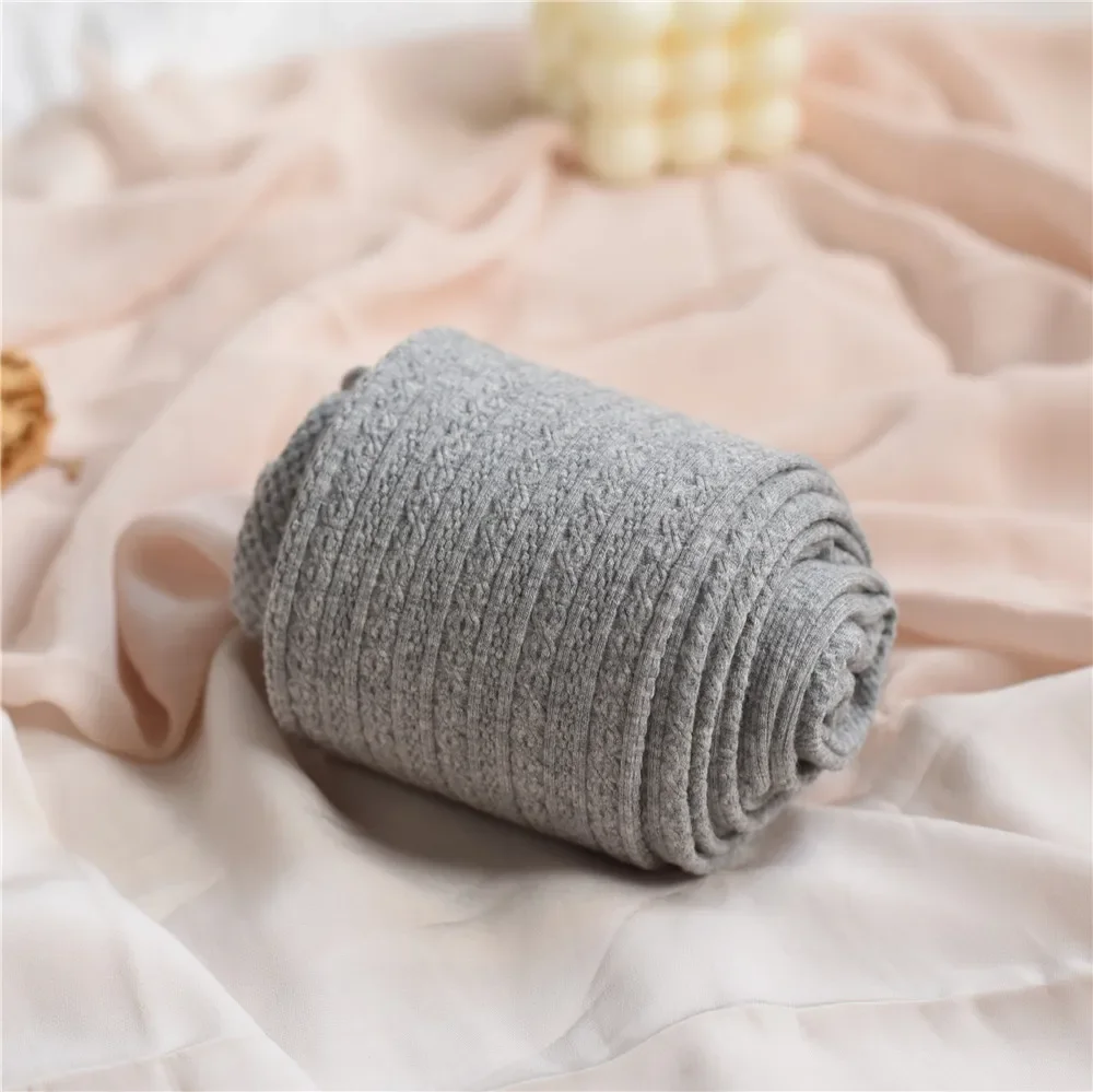 Japanse Winter Verticale Bar Warme Panty Haver Kleur Mager Volledige Voet Verdikte Basis Sokken Snoep Kleur Foundation Pluche Panty: Beige