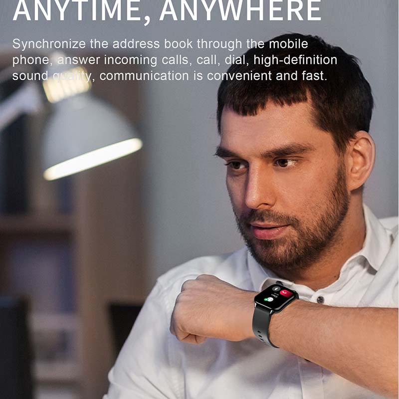 Smartwatch étanche pour hommes et femmes, appel Bluetooth, NDavid, IP67, fréquence cardiaque, oxygène sanguin, montre de sport, Android, IOS, , 2024