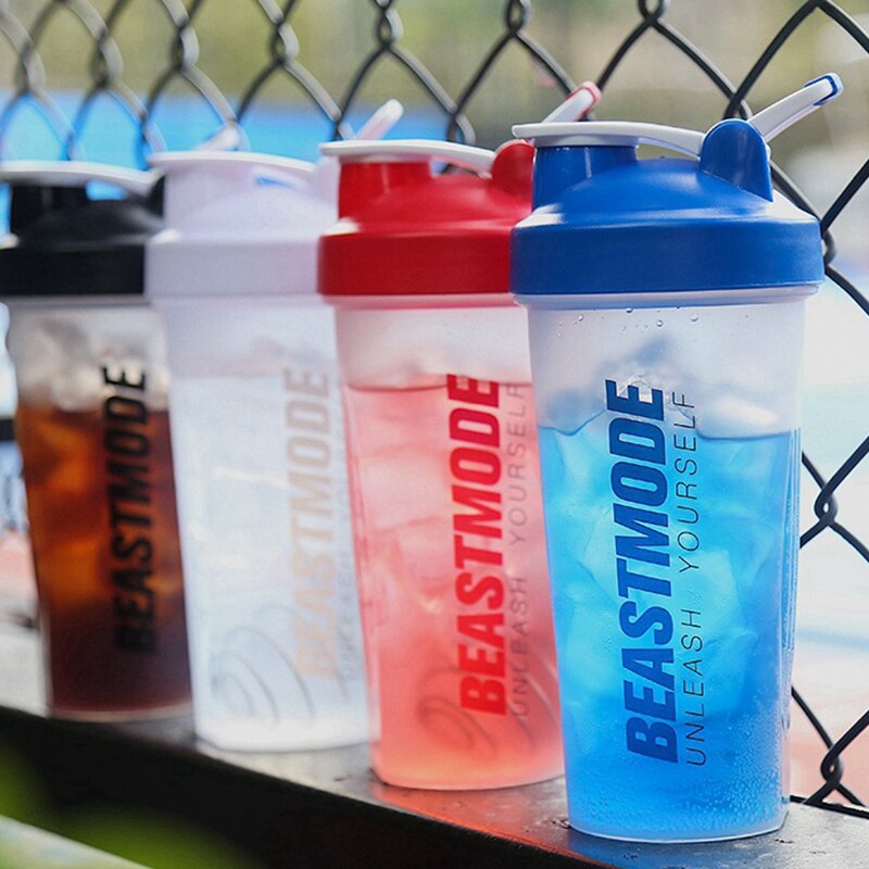 Shaker Water Fles Schudden Cup Waterkoker Hidro Kolf Mijn Grote Capaciteit Draagbare 600Ml Plastic Fitness Drinkware
