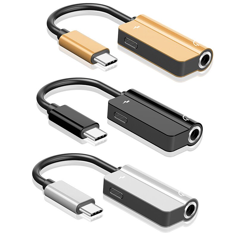 2 in 1Typ C 3,5mm Aux Adapter Usb C Zu 3,5 MM Kopfhörer Jack Adapter Audio- Kabel Für samsung Hinweis 20 Ultra S20 Plus Google Pixel