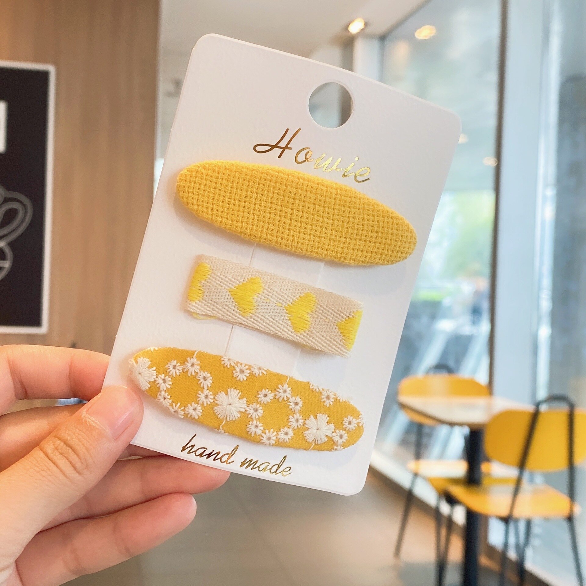 3Pcs Meisjes Haar Clips Retro Katoen Kant Gedrukt Baby Bb Clip Kleurrijke Peuter Meisje Haar Accessoires Jaar mode 2022: 2