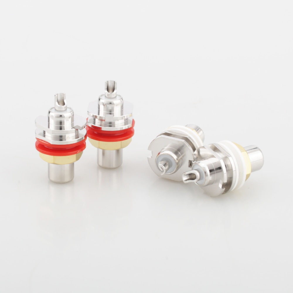 Oi-end ródio chapeado não solda rca soquete conector para cd player amplificador
