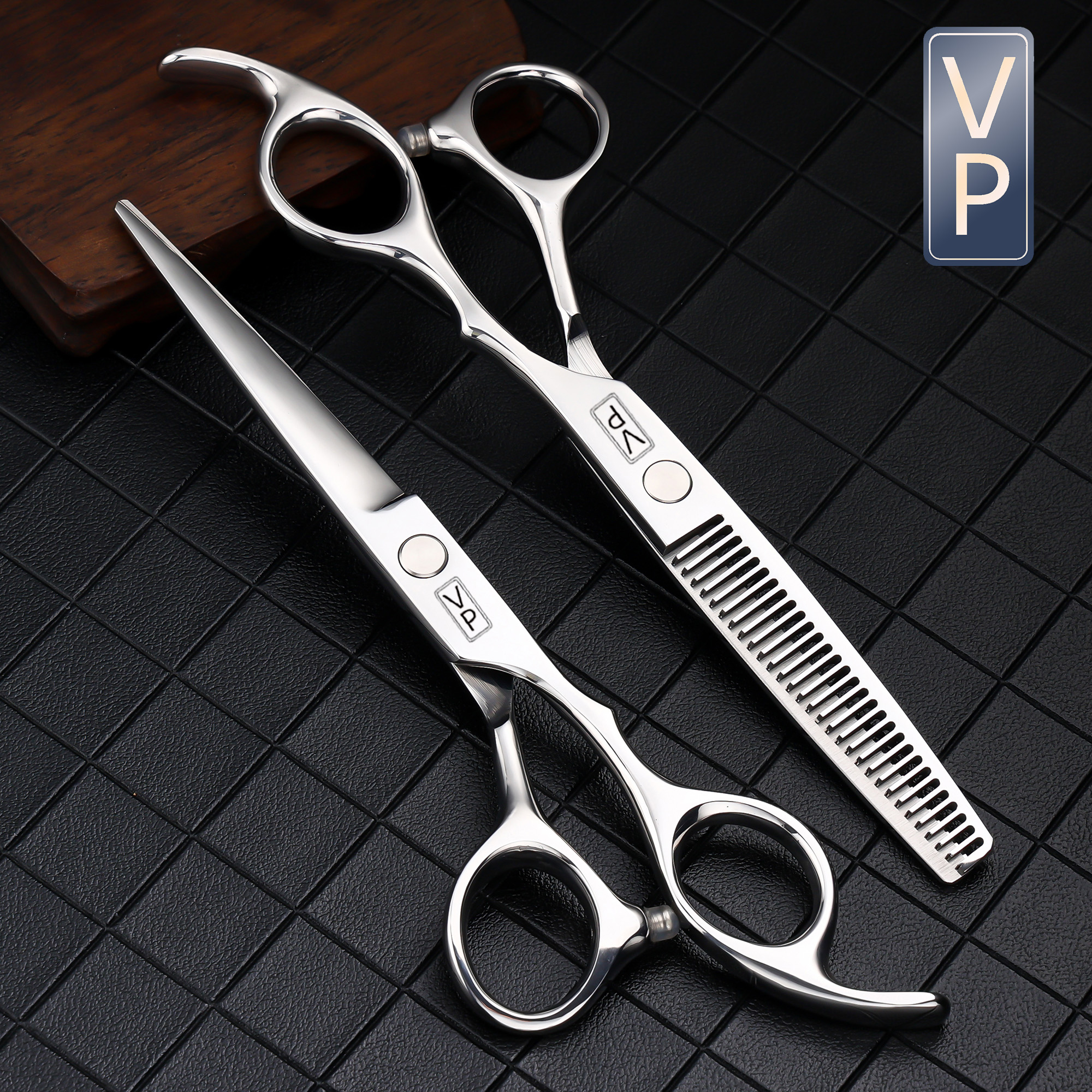 VP Professionele Kappersschaar En Accessoires 6 Inch Schaar Snij- en Dunner Gereedschap Voor Kappers Kapper Kapper