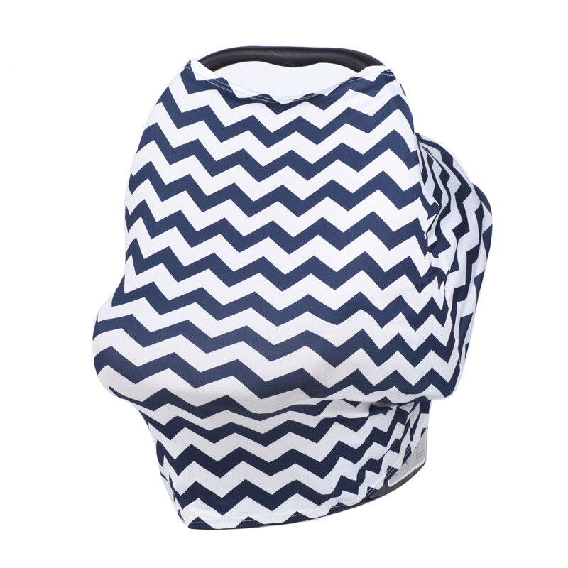Nursing Scarf Cover Up Apron for Breastfeeding 2in1 Baby Car Seat Canopy Cover Women Breastfeeding Pron Shawl Cover Scarf Cloth: Blue