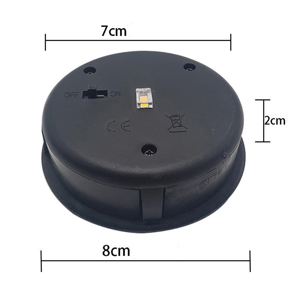 8Cm Zonne-Energie Lamp Basis Met Led Lamp Zonne-Verlichting Vervanging Ip44 Waterdichte Sfeer Versieren Lichthouder Voor Buiten Tuin