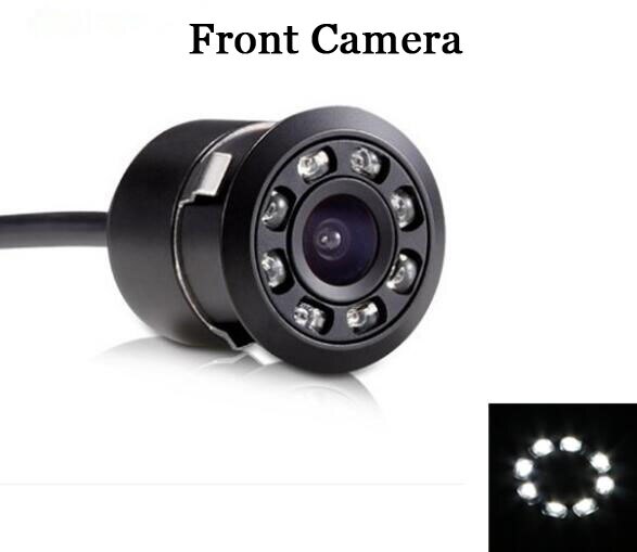 Auto Rückspiegel Monitor für Rückfahrkamera mit Anzeige, Univeral Auto hd 4,3 zoll Unterstützungsrück System Einparkhilfe: LED Vorderseite