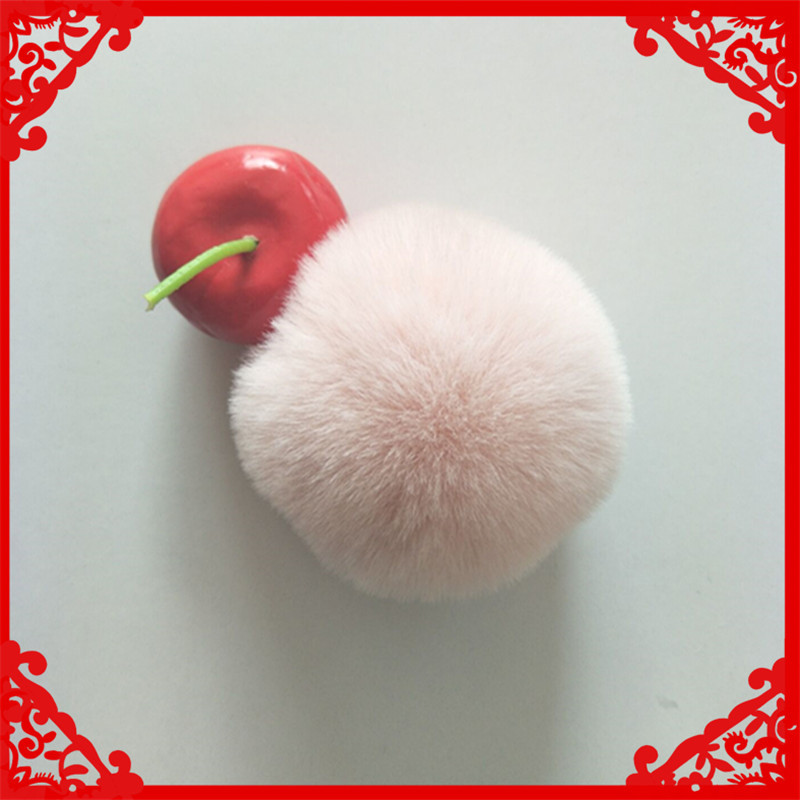 5 Stks/partij 8Cm Pluizige Faux Konijnenbont Bal Pompom Pluche Vrouwen Tas Auto Sieraden Voor Kleding Naaien Stof Accessoires faux Fur: 20