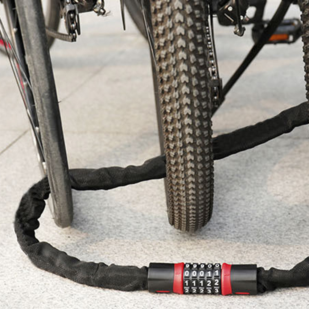 1 Pc Bike Sperre Rücksetzbaren 1,2 M Universal Heavy Duty Passwort Lock Kette Schloss Motorrad Lock Fahrrad Lock