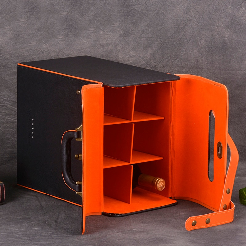 Hoogwaardige Rode Wijn Cadeau Verpakking Doos Enkele Fles Met Cocktail Set Wijn Set Beste Cadeau Pakket Kerst Decoratie