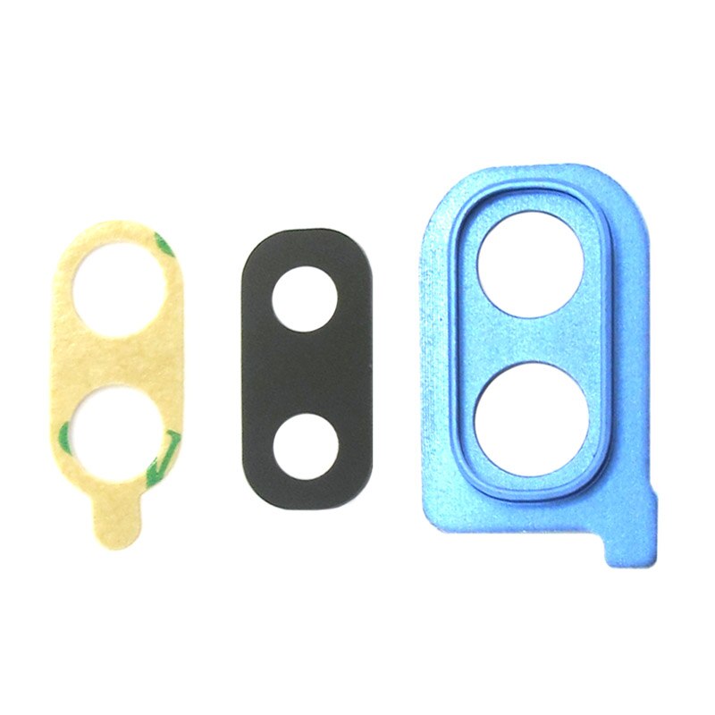 Rear Back Camera Lens Glass Replacement for Samsung A10 A10e A30 A305F A40 A405F A50 A505F Ring Cover Case with Ahesive Sticker