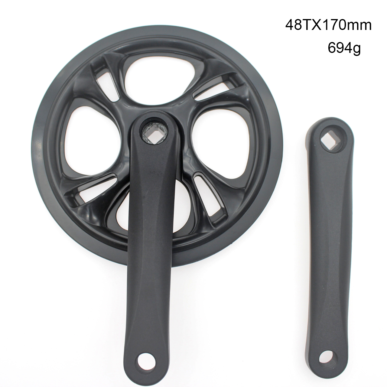 Singlespeed-kurbelgarnitur mit 48t kurbeln, 170mm , für rennräder, fahrradzubehör und fahrradteile: Lila