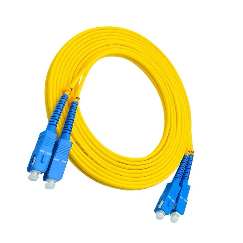 Câble de raccordement à fibres optiques SC/UPC-SC/UPC fibre Duplex monomode 2.0mm cavalier à fibres optiques 15-50M