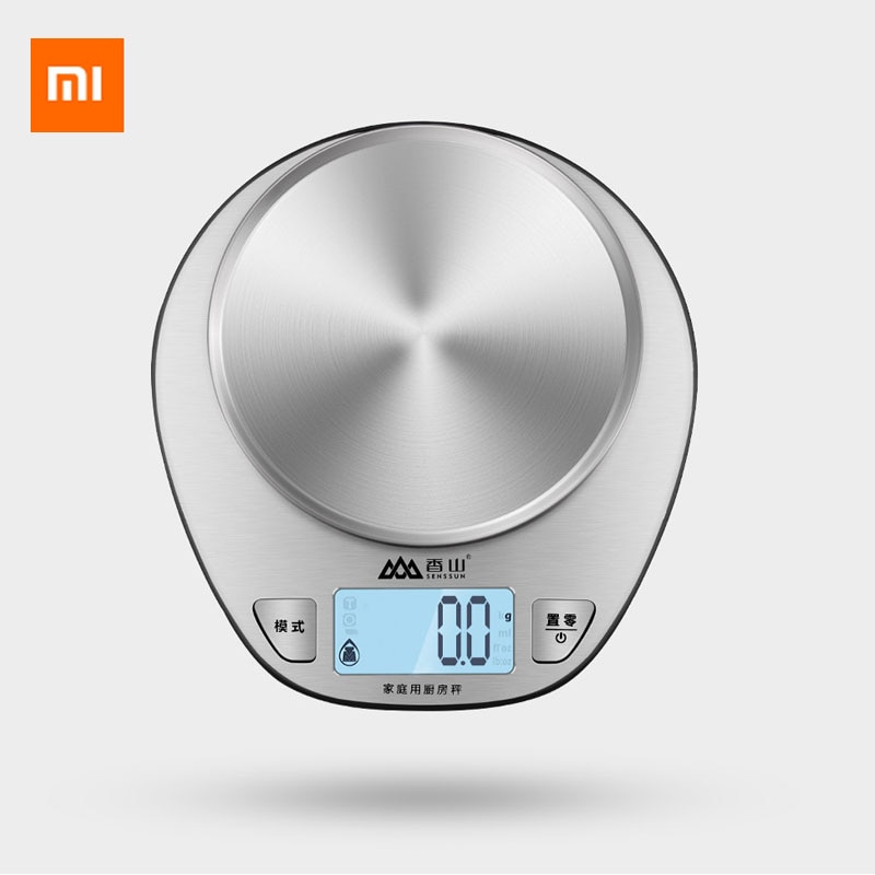 Xiaomi Mijia Xiangshan balance de cuisine électronique EK518 argent pesage précis échelle en acier inoxydable haute précision détection