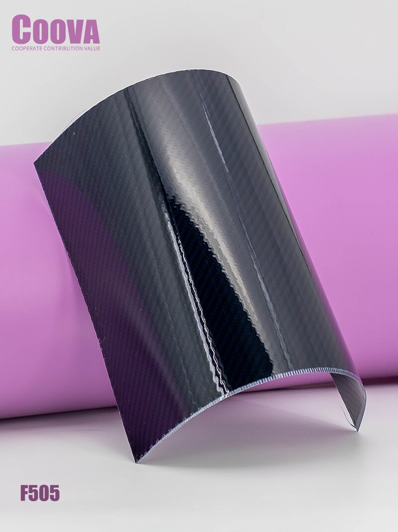F505 COOVA Blue &amp; Carbon Fiber Sheet Twill Real Carbon Fiber Plate Board Sheet Epoxy Composite Thickness 0.4mm DIY Decoration