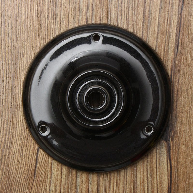 Veggfeste 105mm keramisk lampefot retro vintage takkrok krokholder tallerken 100mm lysekrone pendellampe lampeholder