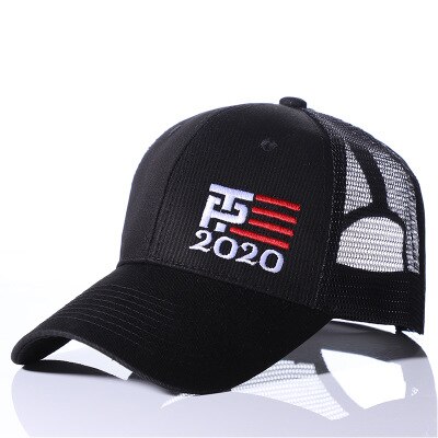 Gorra de béisbol de elección del presidente americano gorra de algodón ajustable gorros deportivos al aire libre: Mesh cap black