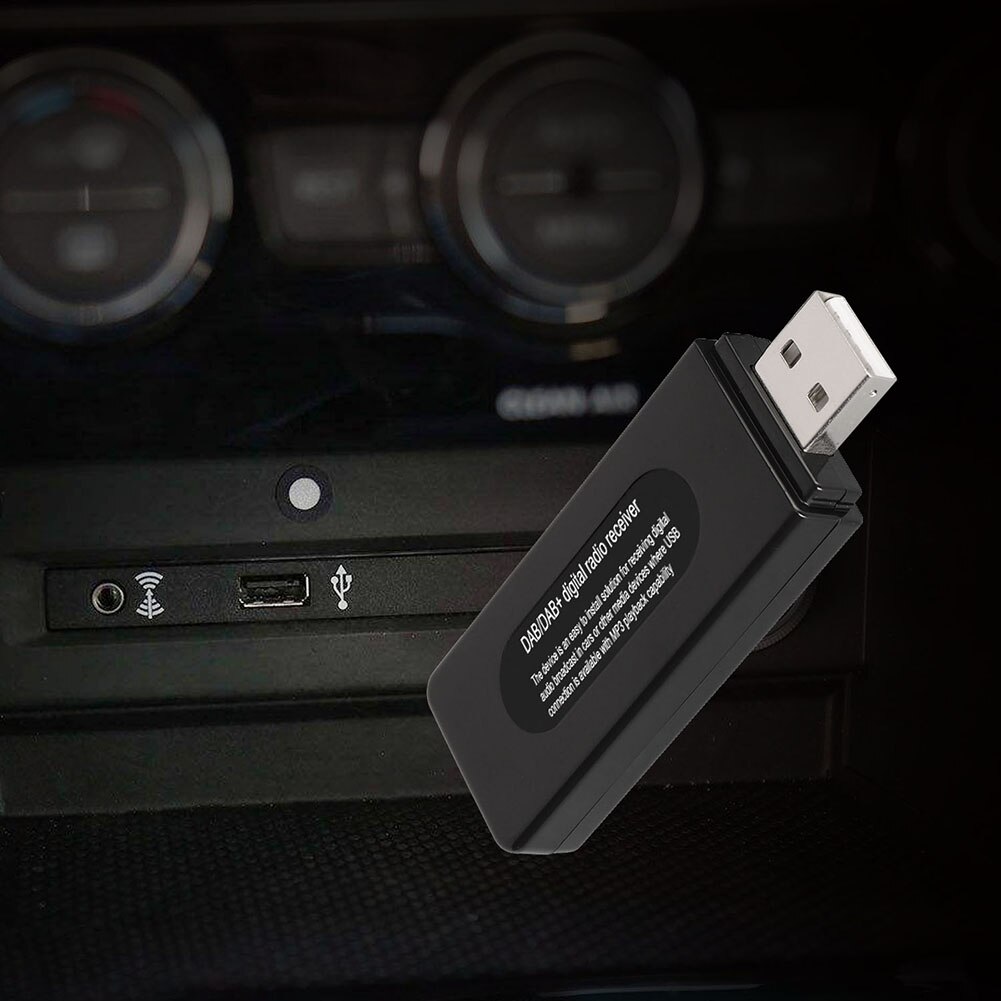 Universal Car Vehicle USB DAB Digital Broadcasting Radio Receiver Support Auto Local Searching Car Accessories