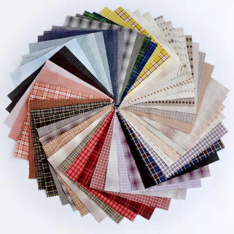 Tissu japonais teint en fil, 100% coton, pour couture de vêtements de poupées, couette, tissu, Patchwork, fait à la main, DIY bricolage