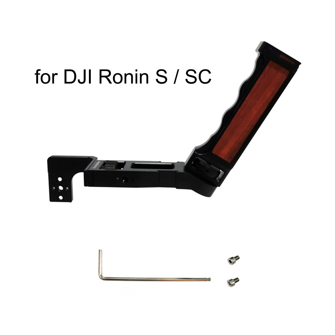 Versatile Handle Grip Neck Ring Clamp Bracket Handheld Stabilizer Extension Holder Arm for Ronin S SC MOZA weebillS Crane Gimbal: Brown