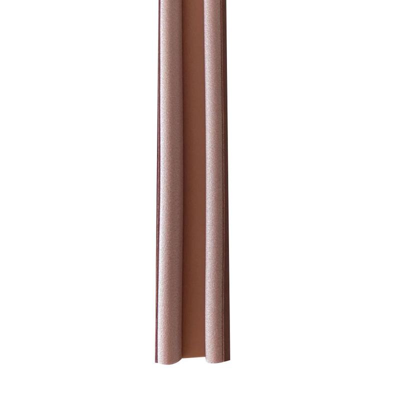 1pc 93cm fleksibel, selvklæbende tætningsstrimmel til dørbund, lydisolering, vindtæt, støvtæt glasdør og vinduesforseglingsstrimmel: Brun