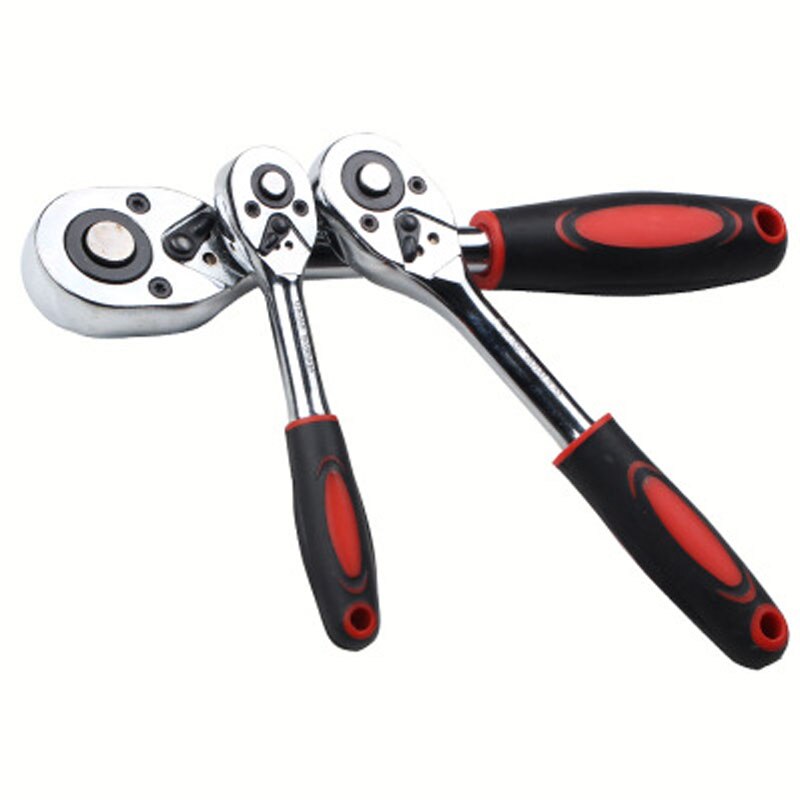 1Pcs Automatic quick release ratchet wrench 1/2 3/8 1/4 24/72 teeth Ratchet Wrench Telescopic Flexible Car repair tools