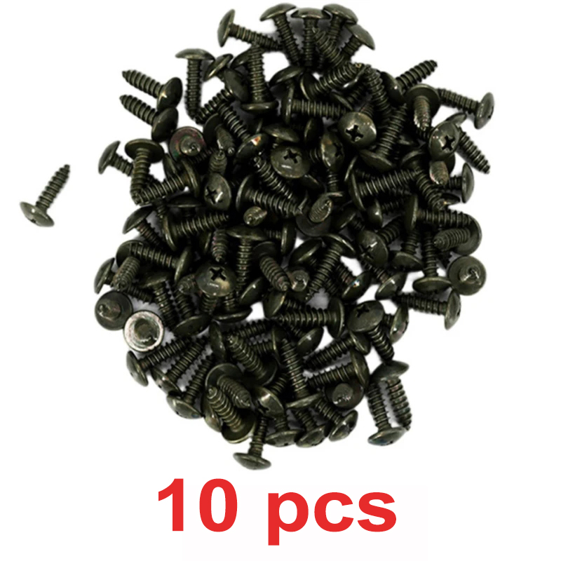 Tornillos autorroscantes, Clip de sujeción de Metal para coche, motocicleta, Clip tipo U con tornillo, Clip de protección antioxidante, Kit de hoja de hierro: Marrón
