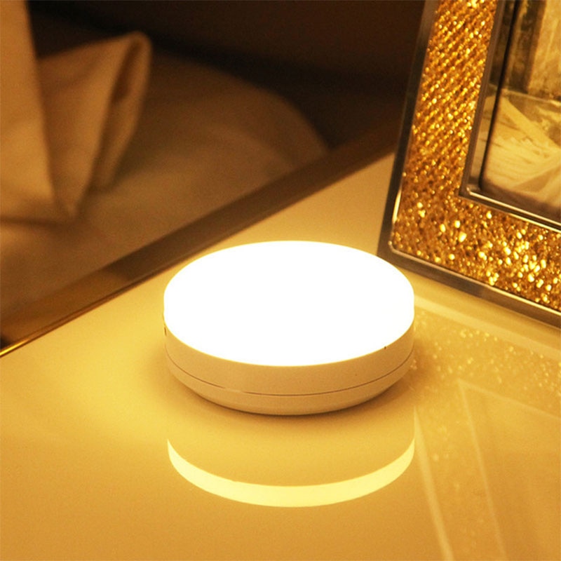 360 Graden Draaiende Led Nachtlampje Pir Motion Sensor Lamp 6 Leds Verlichting Voor Garderobe Kast Kast Keuken Nachtlampje 1Pc