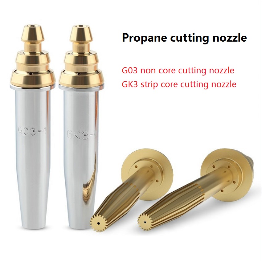 Buse de coupe isobarique pour Machine à gaz G03 GK3 Oxy Propane, Type fendu, Machine à découper à flamme, avec et sans noyau en acier