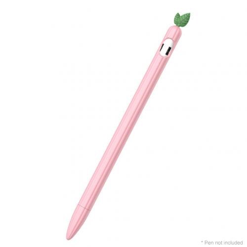 Soft Silicone Cute Vegetables Shape Protective Case Cover for Apple Pencil 1/2: Honey Peach for  2