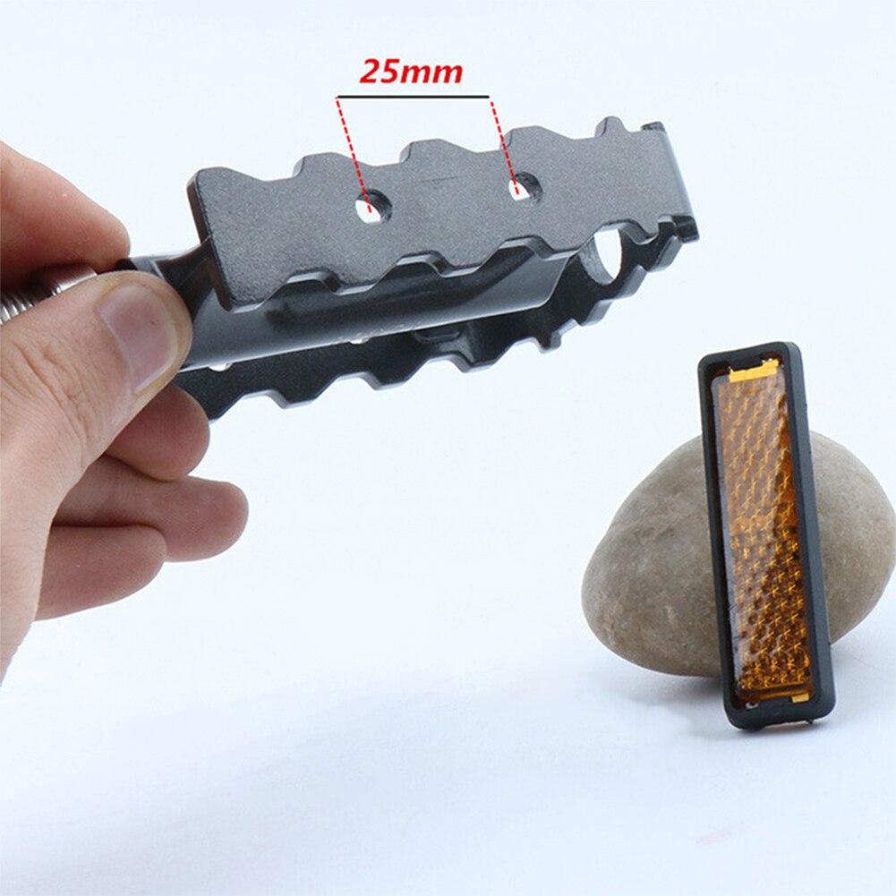 4 Stuks Fiets Pedaal Reflector Bike Fietsen Night Veiligheidswaarschuwing Licht Reflecteren Waterdicht Anti-Roest Fiets Pedaal Accessoires