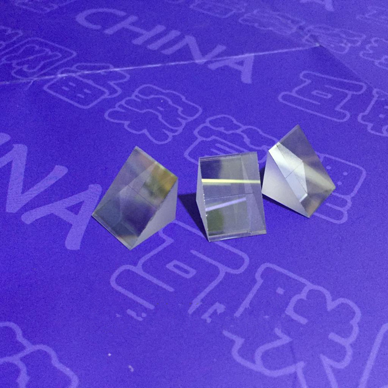 2 uds 4x4x4mm 4*4*4mm ángulo recto K9 lente de prisma Triangular