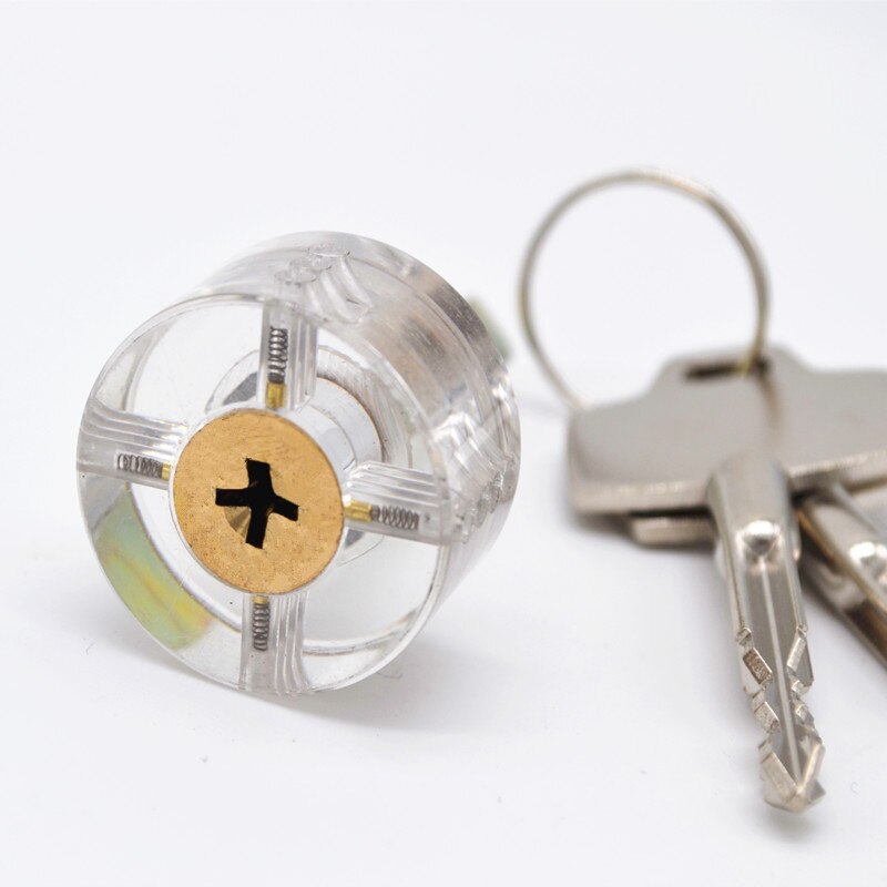 Practice Transparent Lock Pick Visible Training Skill Cutaway Inside Copper Padlock Locksmith Supplies Lock Pick Set