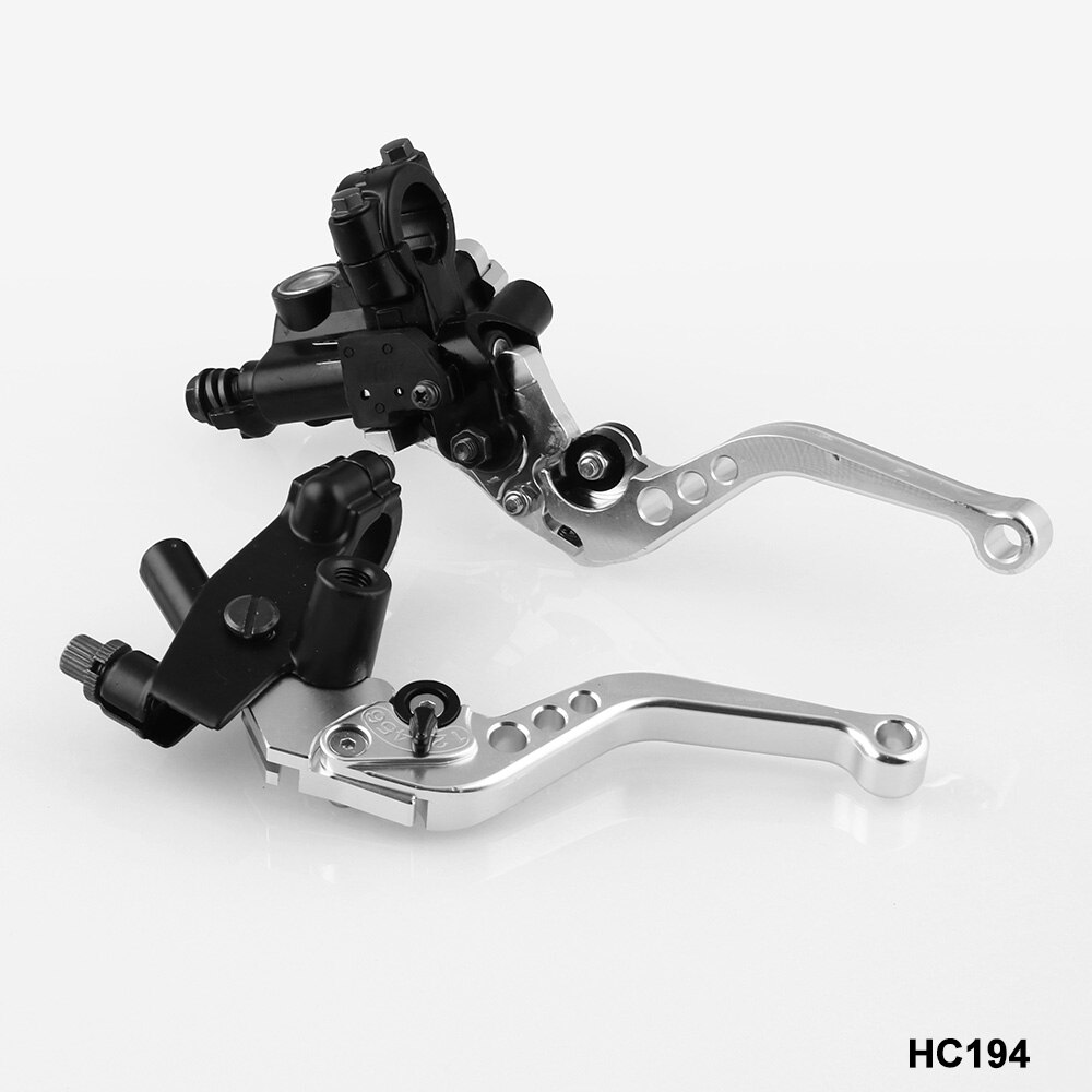 2pcs Motorcycle Hand Brakes Clutch Hand Brake Hydraulic Handbrakes Accessories for Motor Motorcycle Motorbike Scooter Universal