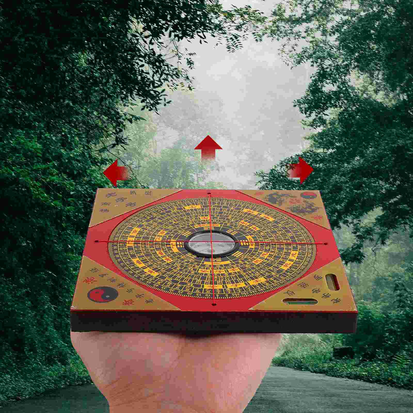 Compass Geomantic Compass Luo Pan Chinese Ancient Compass for Outdoor