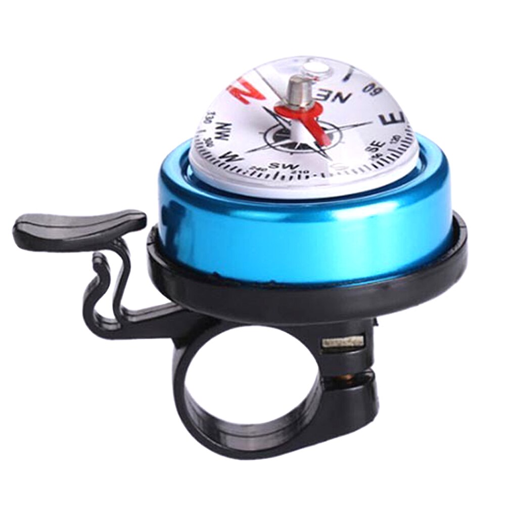 Bike Bicycle Invisible Bell Aluminum Loud Sound Compass Handlebar Safety Bell XR: blue