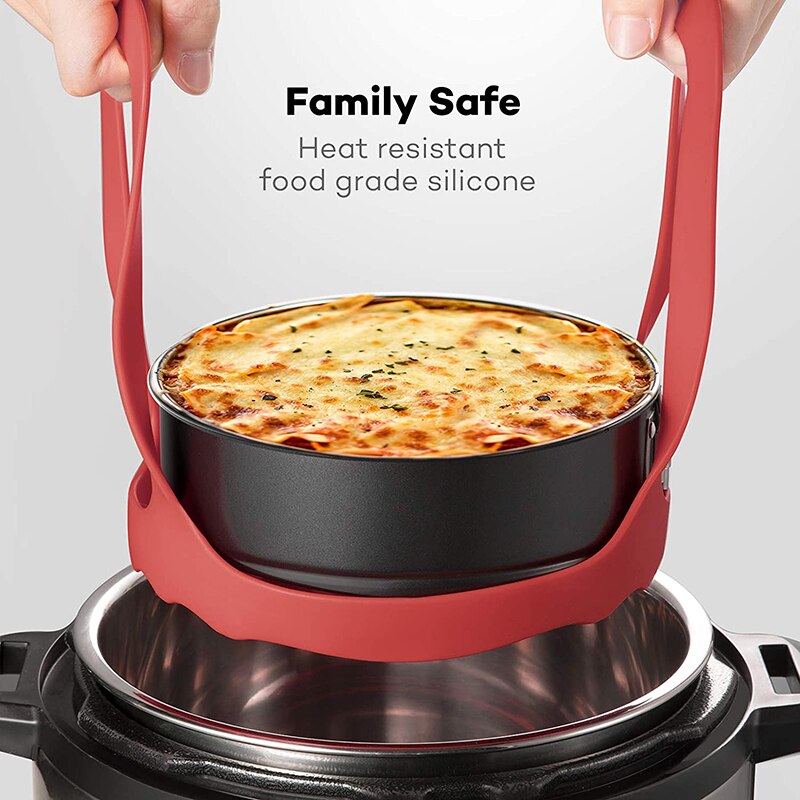 Pressure Cooker Sling Silicone Bakeware Lifter Cookers Anti-slip Drain Pad Heat Insulated Mat Egg Rack Kitchen Accessories