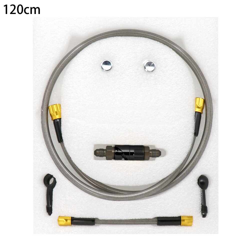 ZSDTRP Motorrad ein3 Bremssattel Schnelle Entfernung Abdeckung Demontage Ersetzen Bremse Linie Stecker mit Brems Schlauch einstellen: 120cm B Gold