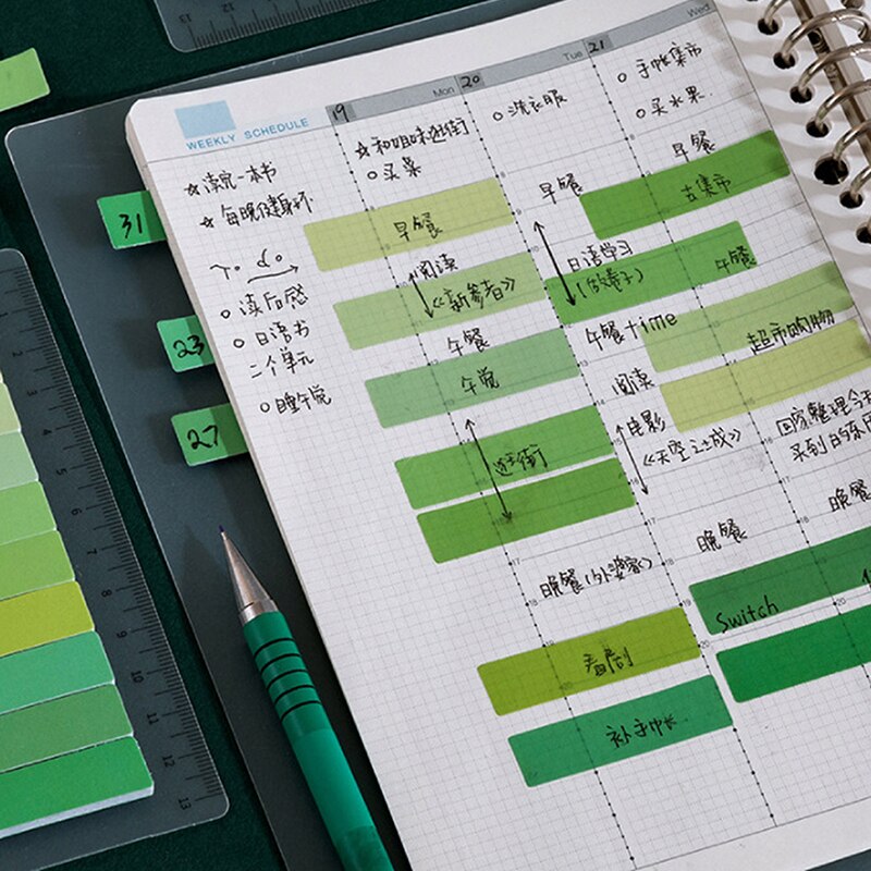 150 Sheets Rainbow Color Index Memo Pad Posted It Sticky Notes Paper Sticker Autocollant Deco Stickers Наклейки Канцелярия Plan