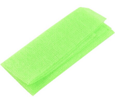 1Pc Nylon Japanese Exfoliating Beauty Skin Bath Shower Wash Cloth Towel Back Scrub Multi Colors 3 Colors: Green
