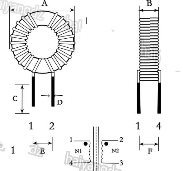 Tidsbegrænset vinho kontaktormotor  ac 270090 47uh dobbelt 1.2- leder siliciumaluminium magnetisk induktor common mode spwm filter