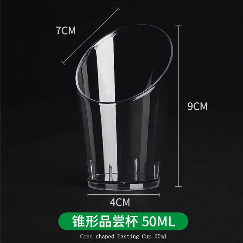 manufacturers Small capacity PS plastic Pudding Mousse Cup Wood Bran Dessert Cup Jelly Cup TIRAMISU INJECTION Cup water bottle: 140pcs CONICAL