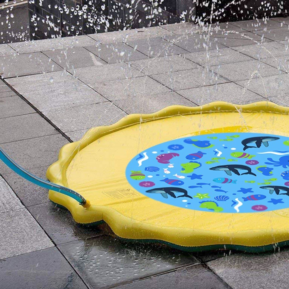 Cospargere E spruzzata Zerbino Acqua Gioco Giocattolo per I Bambini più Piccoli A Spruzzo tutto'aperto pad Acqua Gonfiabile per Bambini Piscina per Bambini proprietà pad divertimento Spiaggia