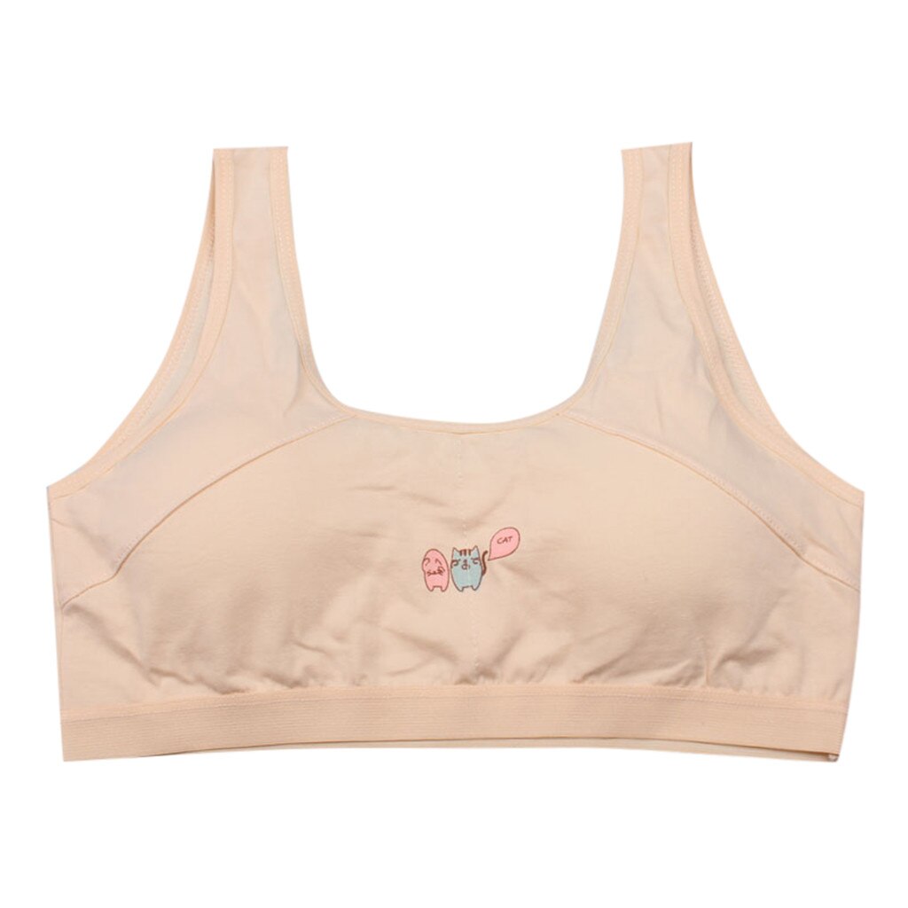 Kids Girls Underwear Foam Bra Vest Children Underclothes Sport Undies Clothes Cotton Soft Brassiere Sport Girl Bras For Teen: E