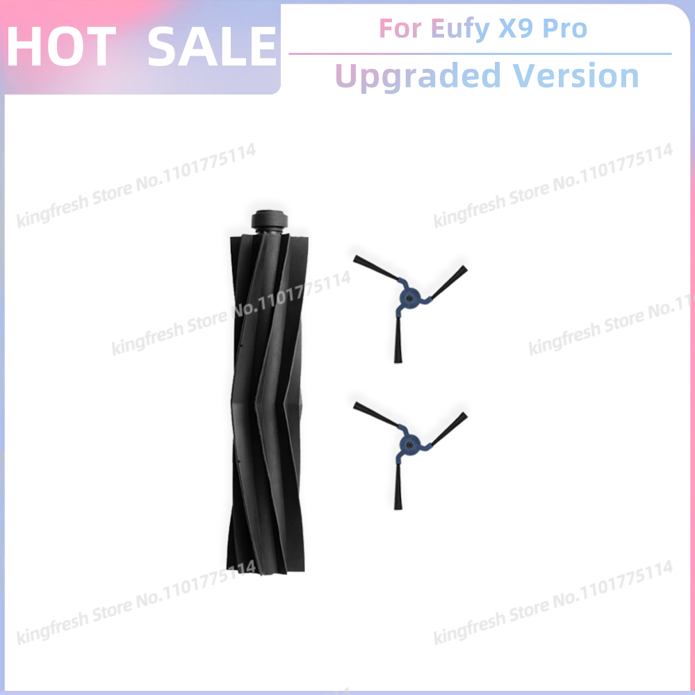 Compatible For Eufy X9 Pro Robot Vacuum Replacement Parts Main Roller Side Brush Hepa Filter Mop Cloth Pad Accessories: Lavender