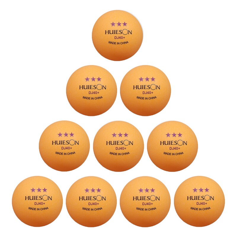 10/20/30/50 Uds. Pelotas de ping pong de 3 estrellas DJ40mm 2,8g pelotas de tenis de mesa blanco naranja amateur pelotas avanzadas para competición de entrenamiento diario: Orange 10pcs