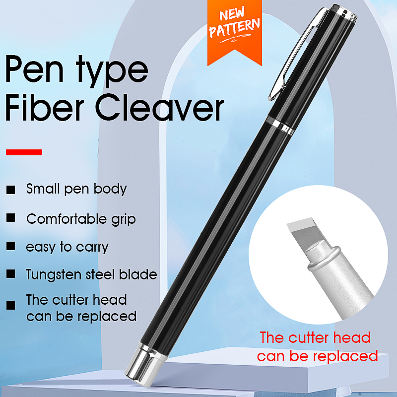 Fiber Cutting Pen Diagonal Tungsten Fiber Cleaver Pen Optical Fiber Cleaver Pen Type Cutter Cleaving Tool Blade Durable