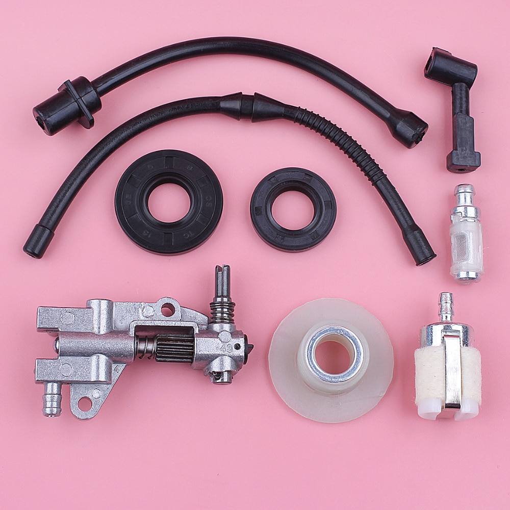 Heizöl Filter Linie Pumpe Wurm Getriebe Dichtung Für Chinesische 4500 5200 5800 45cc 52cc 58cc Kettensäge Werkzeug Ersetzen Ersatz teil