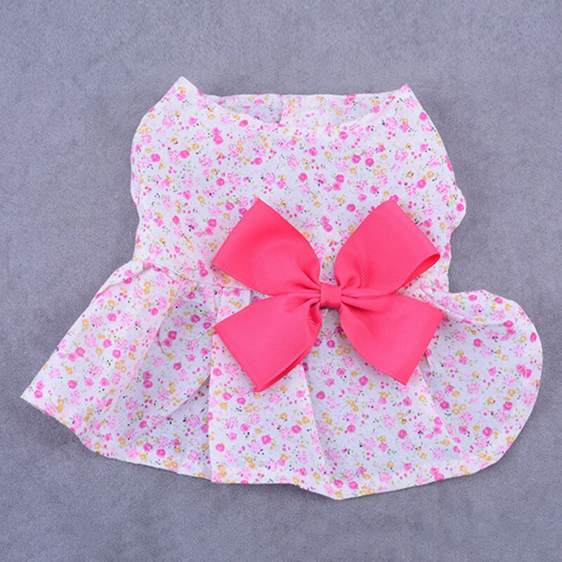 Jupe de chien à nœuds pour chiens | printemps et été, jupe fleurie à la , vêtements pour chiens, vêtements pour chiots de ,