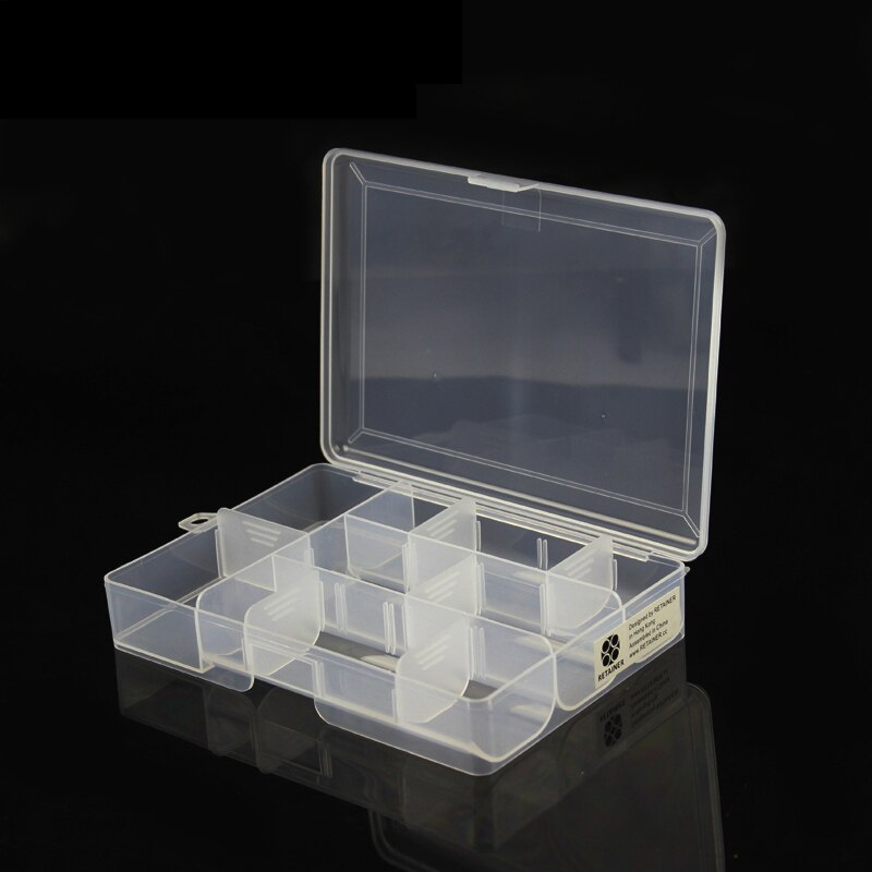 PP Storage Grid Category Box Sealed Bin Home Movable Insert Part Classify Battery Button Jewelry Tool Case